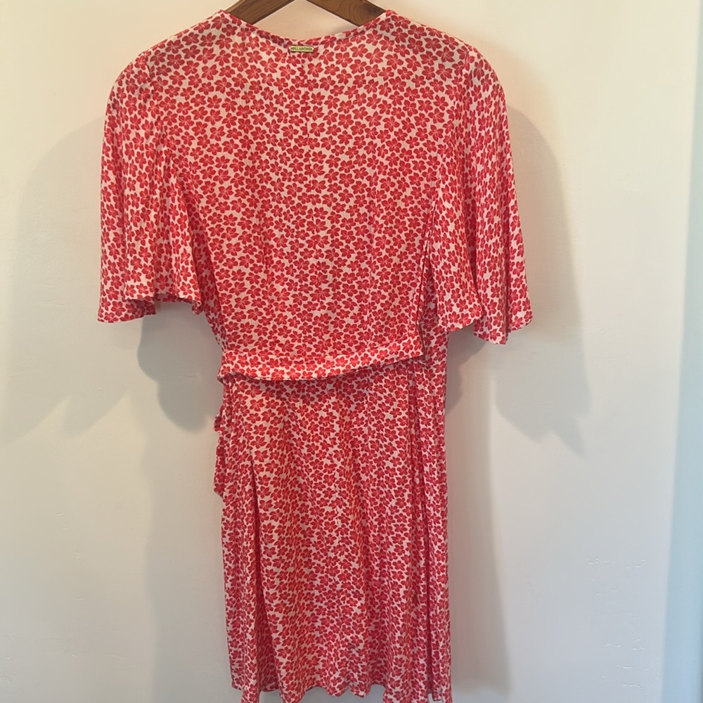 Billabong All For You Red Floral Wrap Dress - Picture 11 of 15